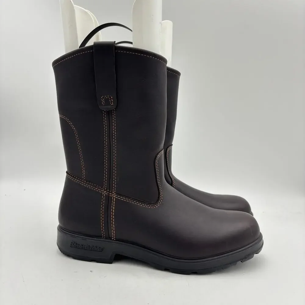 Blundstone 2528 Claret Full Grain Leather Rigger Boots Men's 10